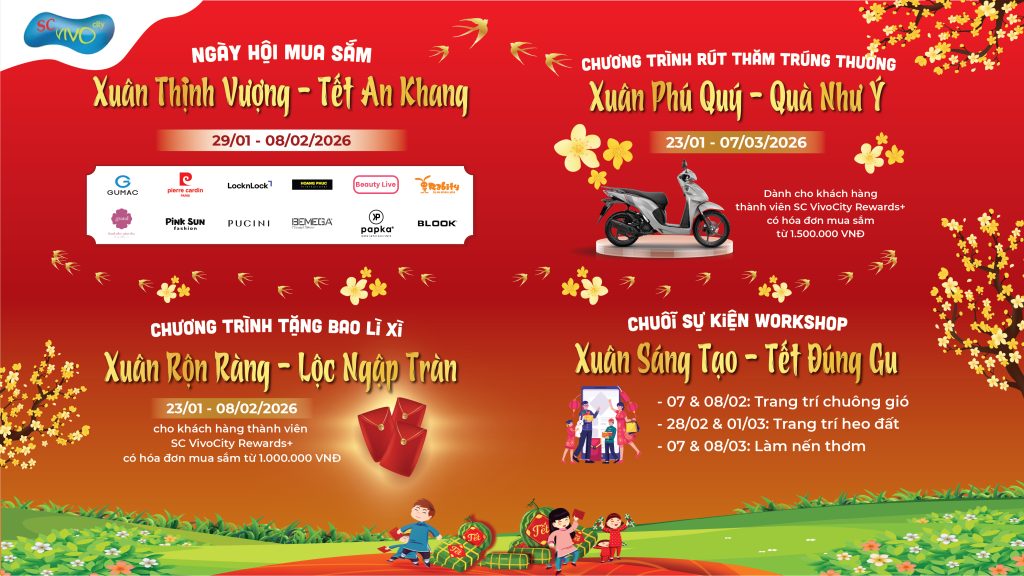 CHUỖI HOẠT ĐỘNG TẾT 2026 “VUI XUÂN THỊNH VƯỢNG – NĂM MỚI ĐỦ ĐẦY”