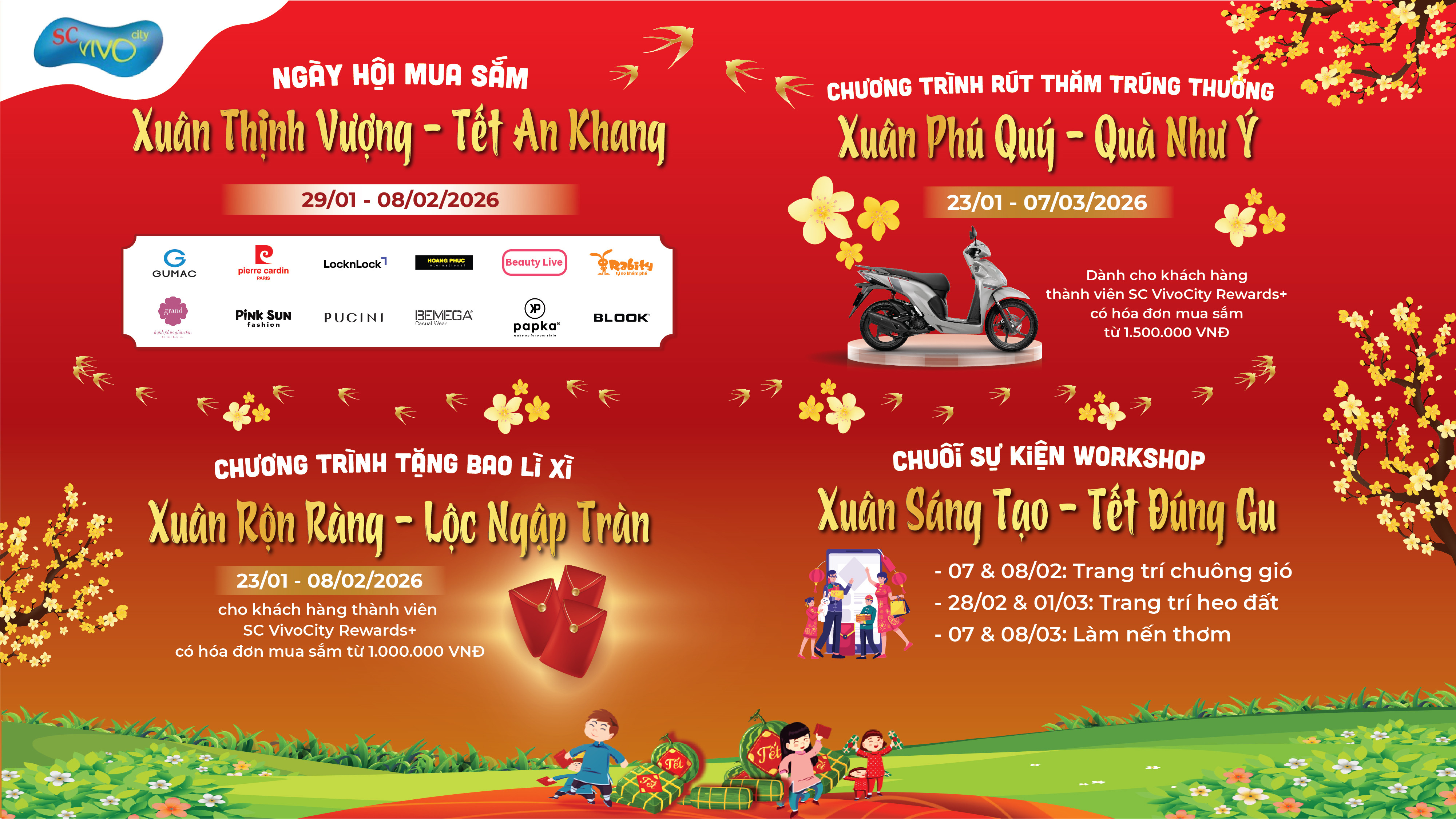 CHUỖI HOẠT ĐỘNG TẾT 2026 “VUI XUÂN THỊNH VƯỢNG – NĂM MỚI ĐỦ ĐẦY”