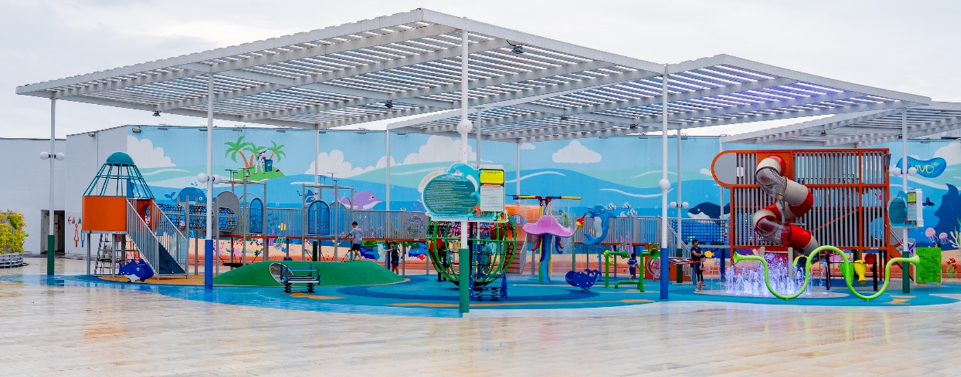 Sky Park - Sân chơi nướcmiễn phí chỉ có tại SC VivoCity