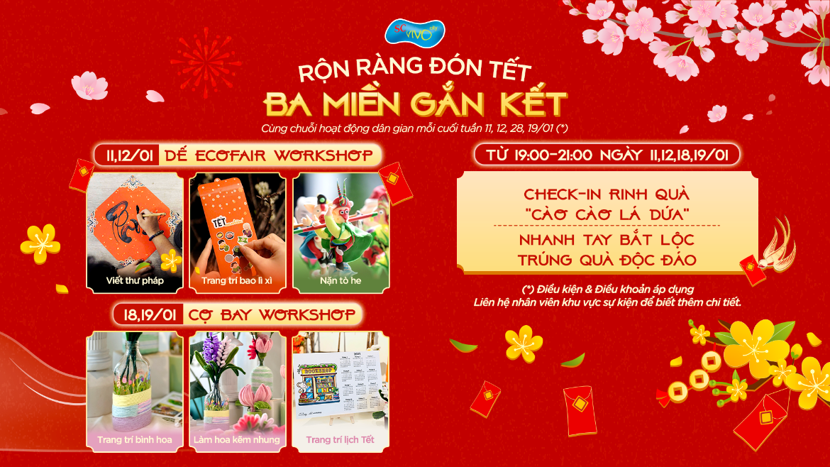 RỘN RÀNG ĐÓN TẾT – BA MIỀN GẮN KẾT️