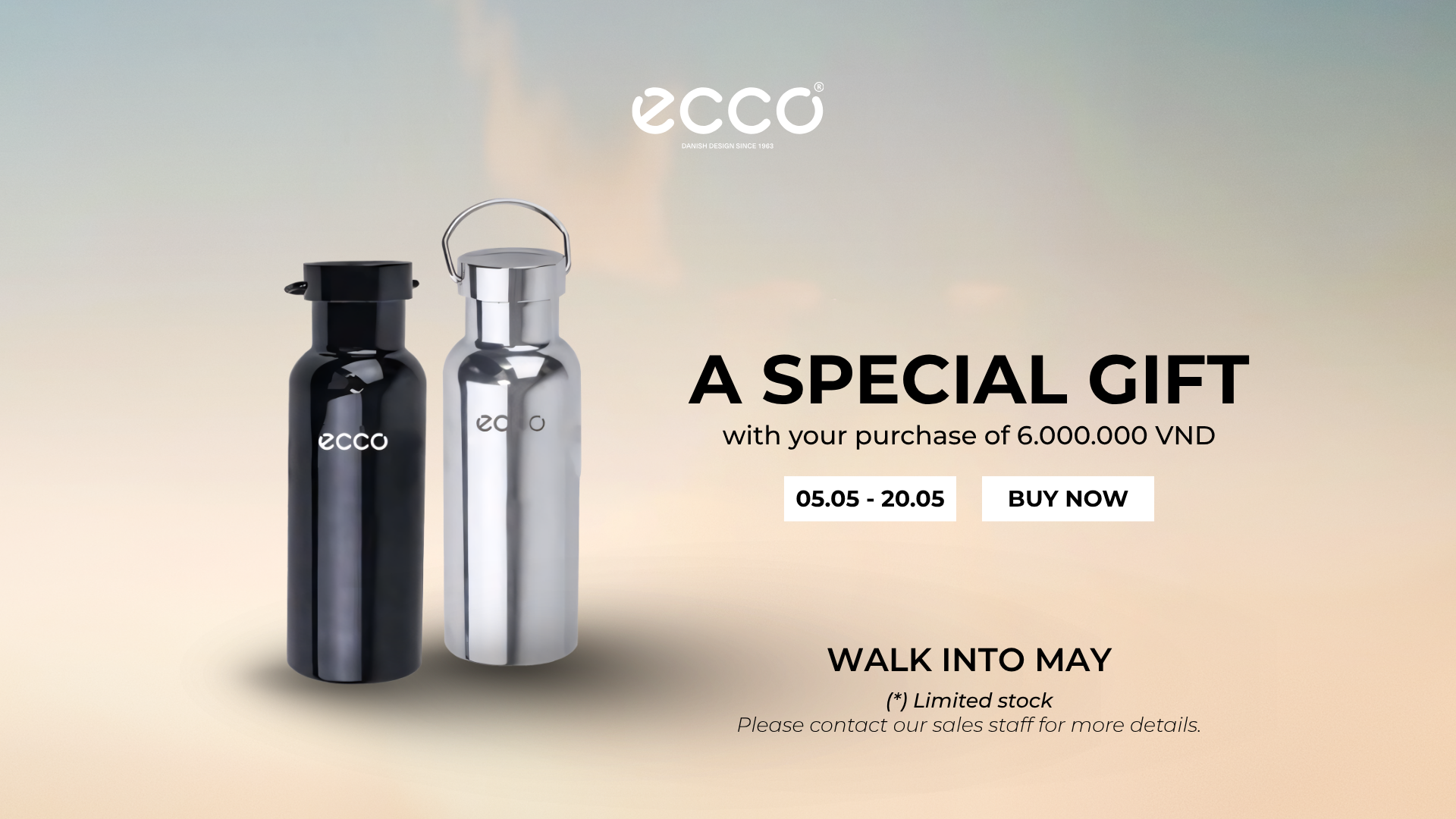 ECCO || WALK INTO MAY – QUÀ TẶNG ĐẶC BIỆT CHÀO THÁNG MỚI